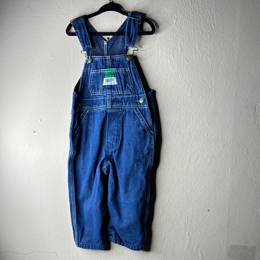 2t liberty denim overalls vintage kids